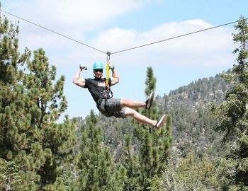 Tree Ziplining in Big Bear
