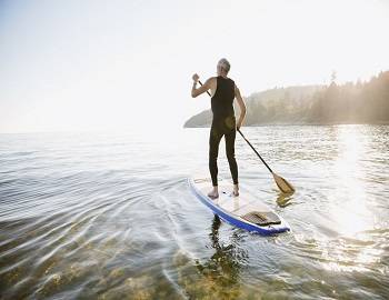 Paddleboarding on Big Bear Lake