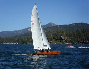 Sailing on Big Bear Lake